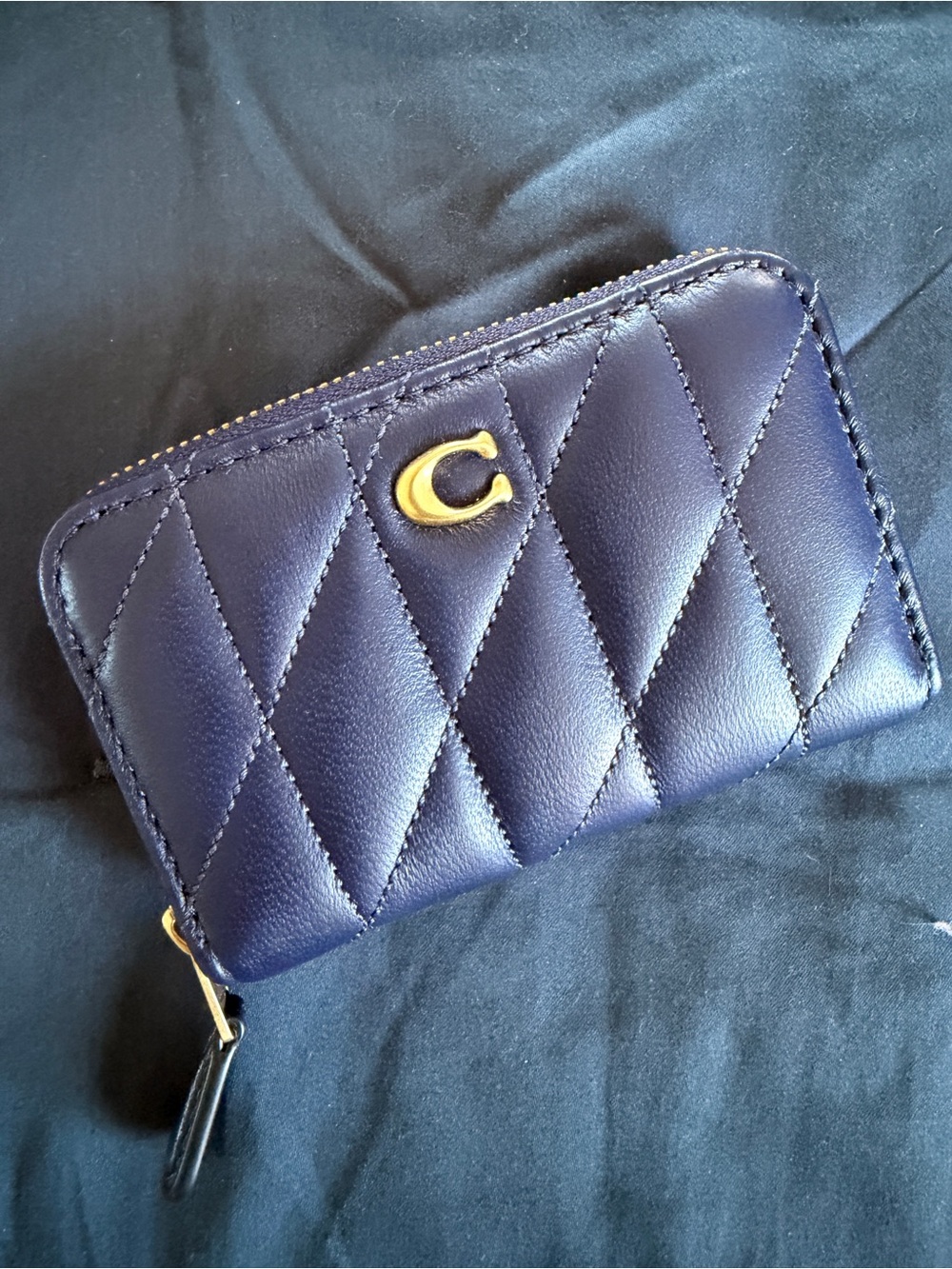 Coach quilted card case